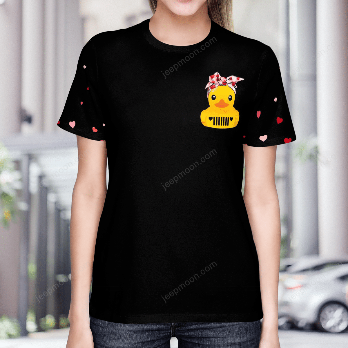 jeep-girl-duck-valentine-t-shirt