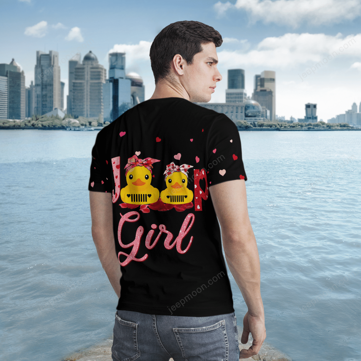 jeep-girl-duck-valentine-t-shirt