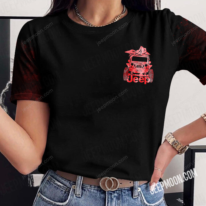 jeep-girl-valentine-rose-t-shirt