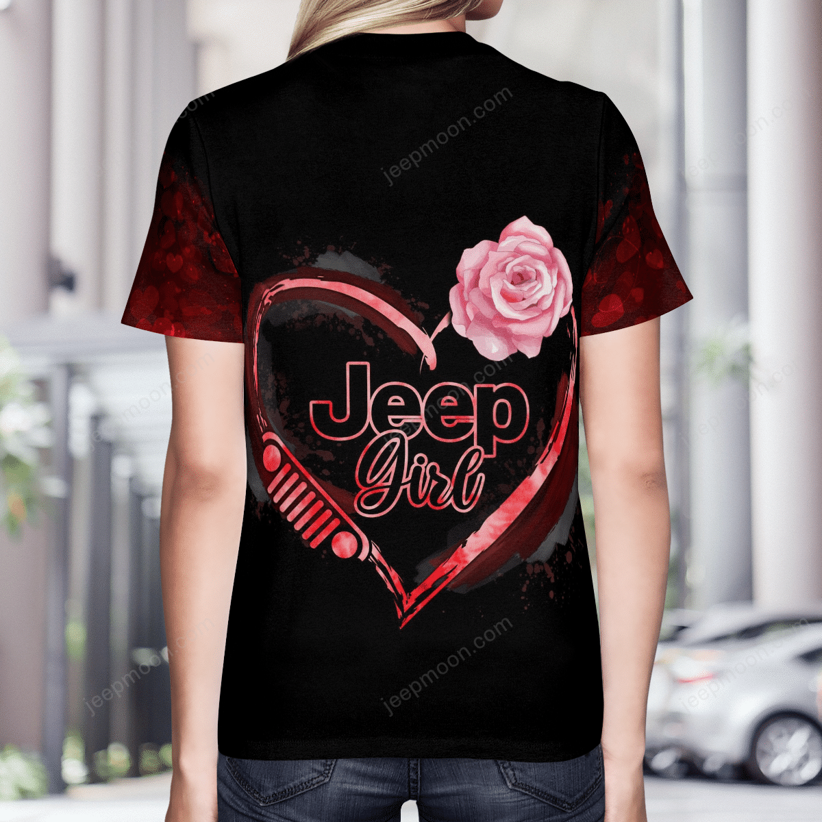 jeep-girl-valentine-rose-t-shirt