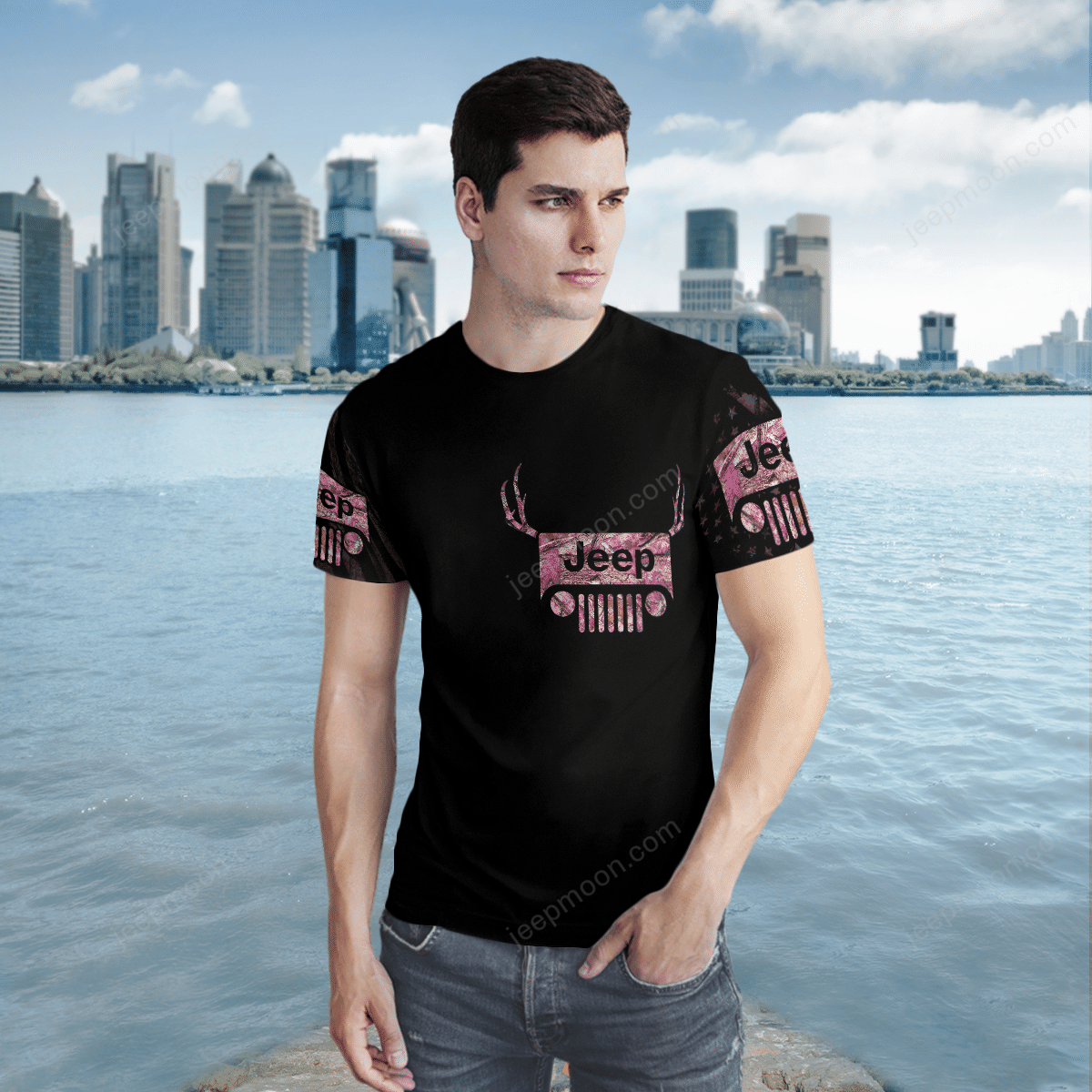 pink-jeep-51-t-shirt