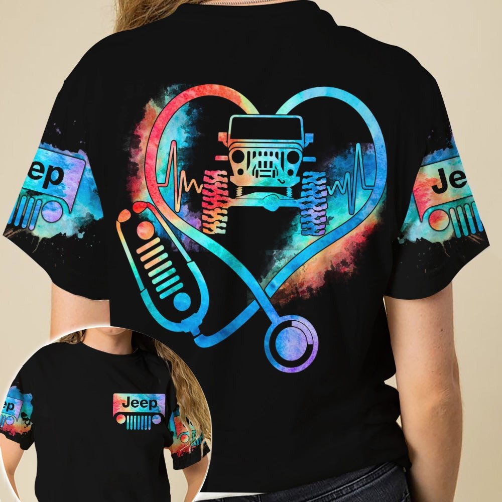 Jeep-T-Shirt-Jeep-Nurse-Heartbeat-T-Shirt