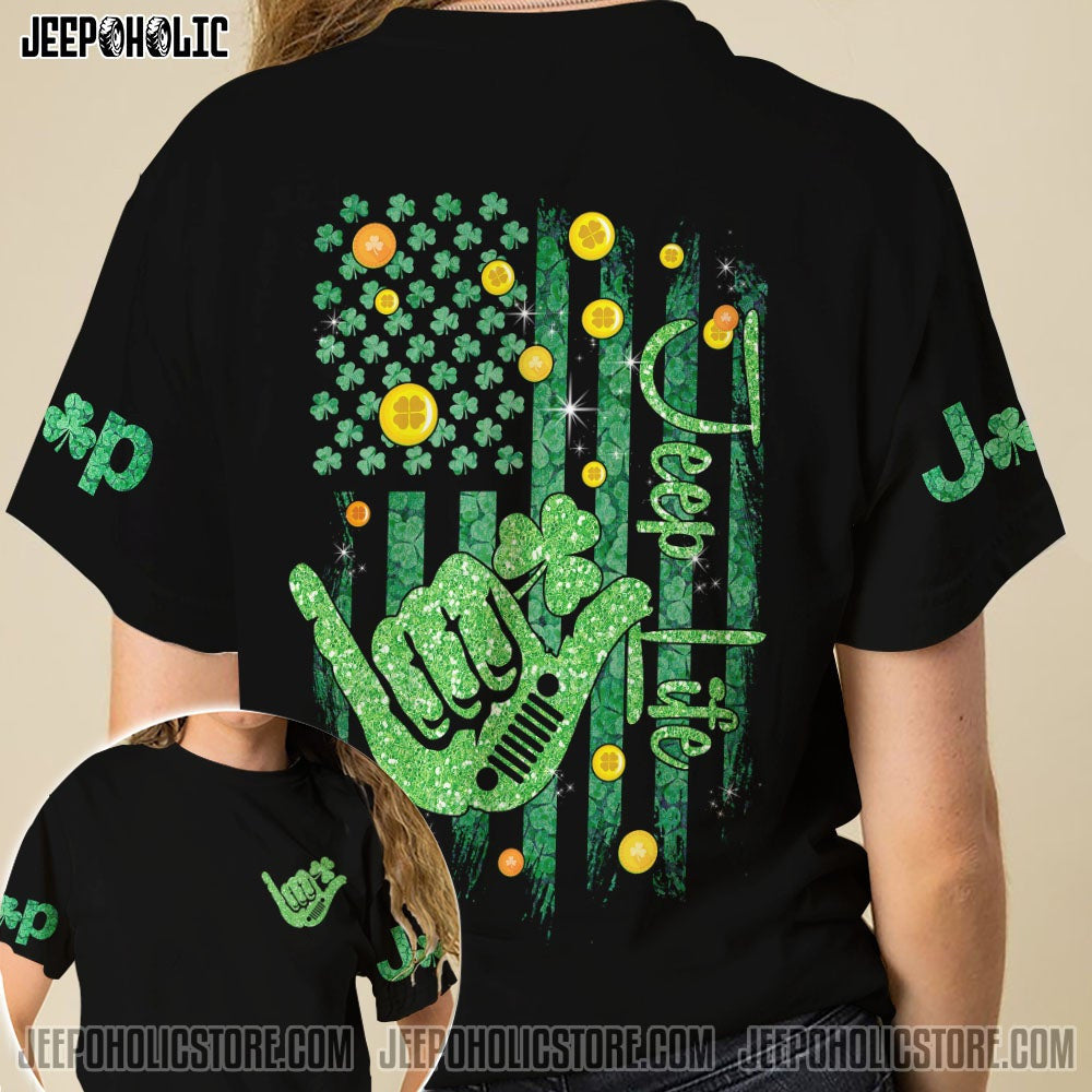 jeep-life-saint-patricks-day-us-flag-unisex-t-shirt-3d