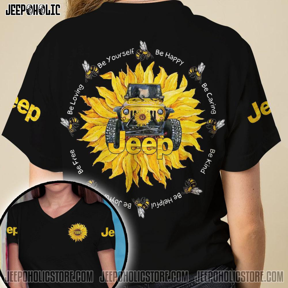 jeep-sunflower-be-yourself-be-happy-unisex-t-shirt-3d