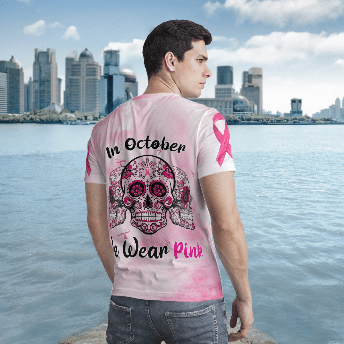 skull-wear-pink-t-shirt