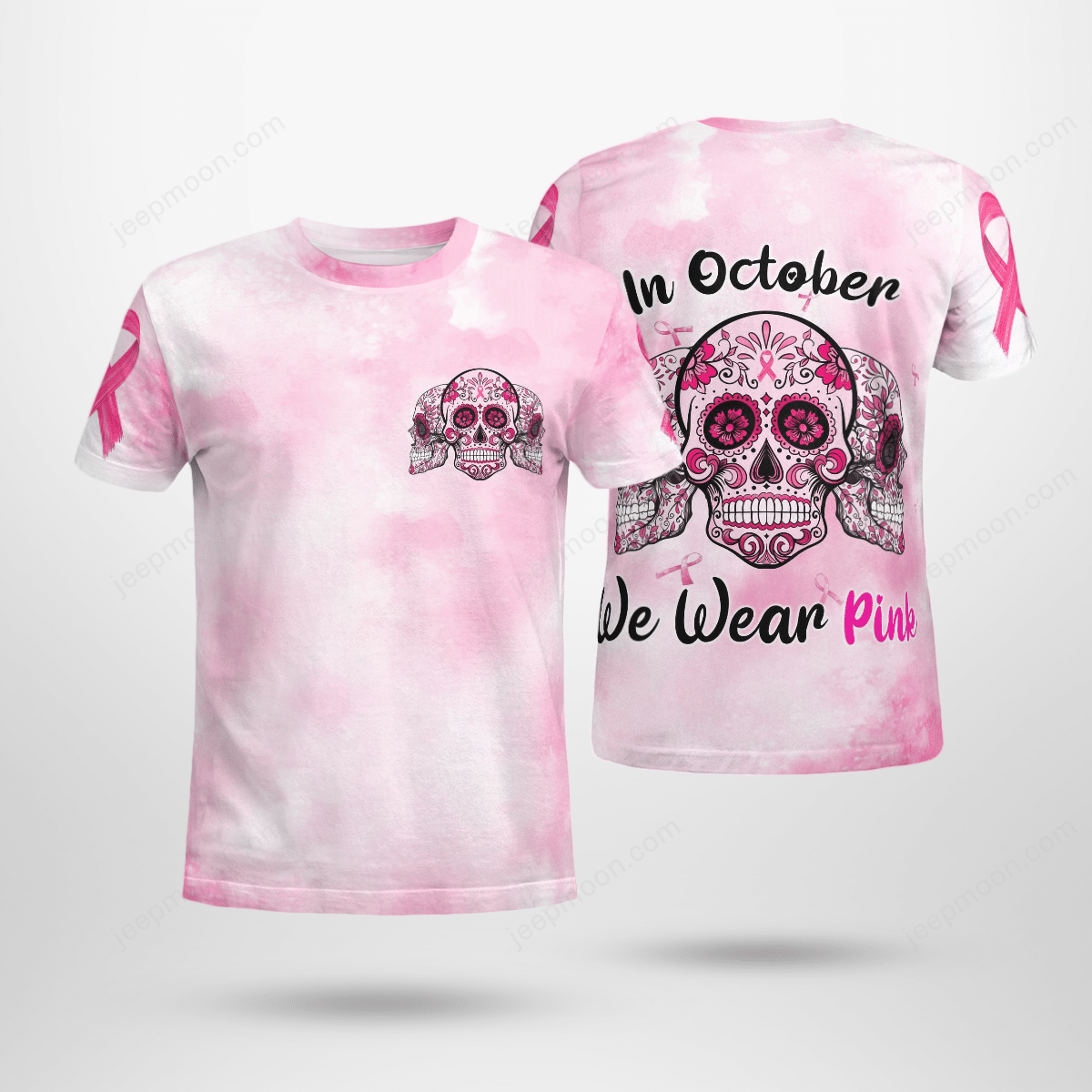 skull-wear-pink-t-shirt