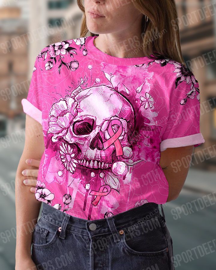 skull-breast-cancer-t-shirt