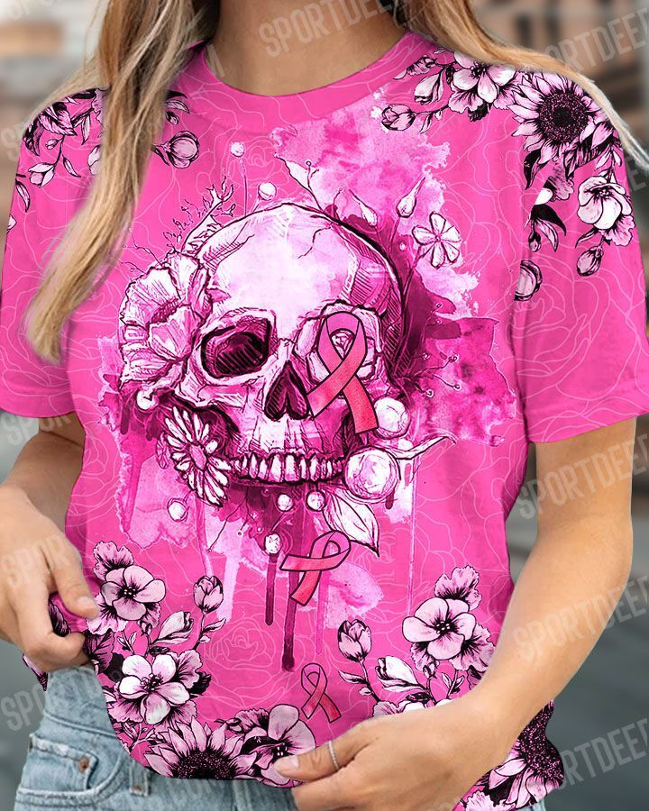 skull-breast-cancer-t-shirt