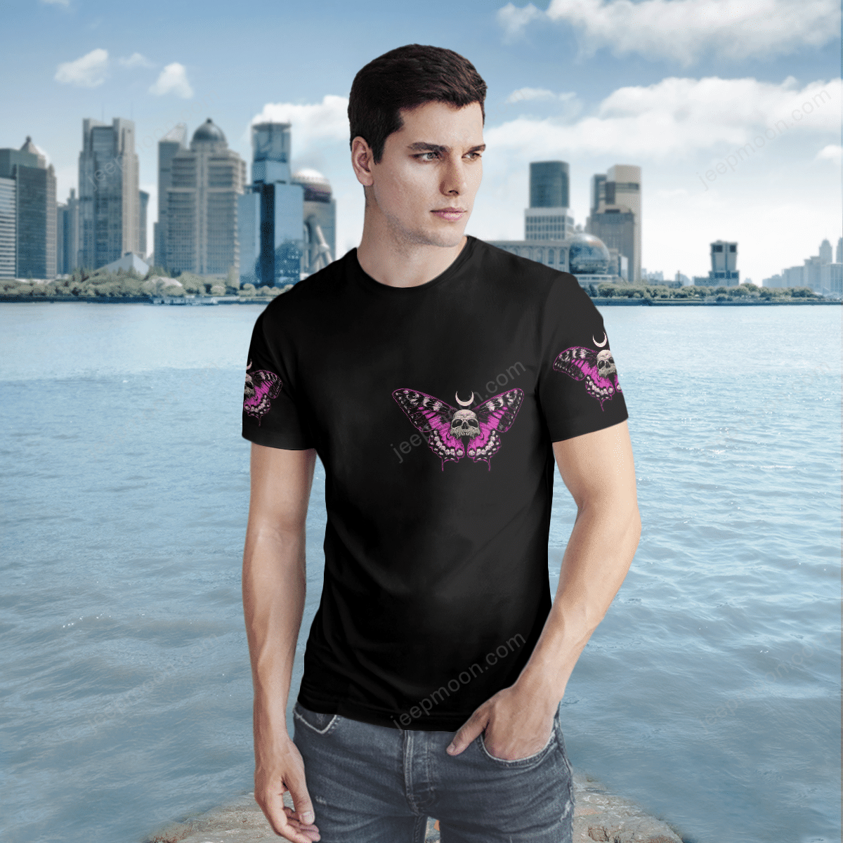 skull-breast-cancer-t-shirt