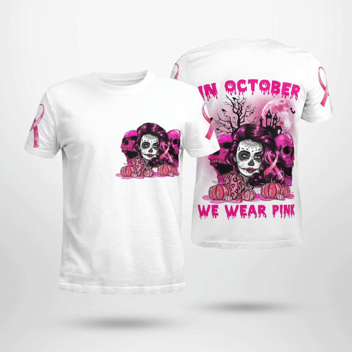 skull-wear-pink-t-shirt