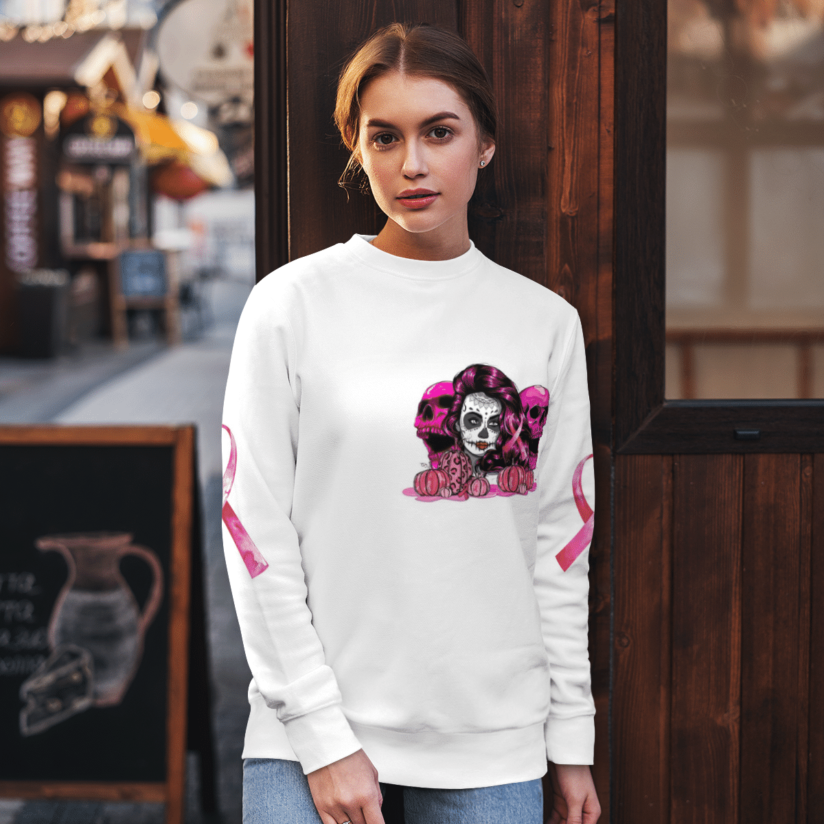 skull-wear-pink-t-shirt