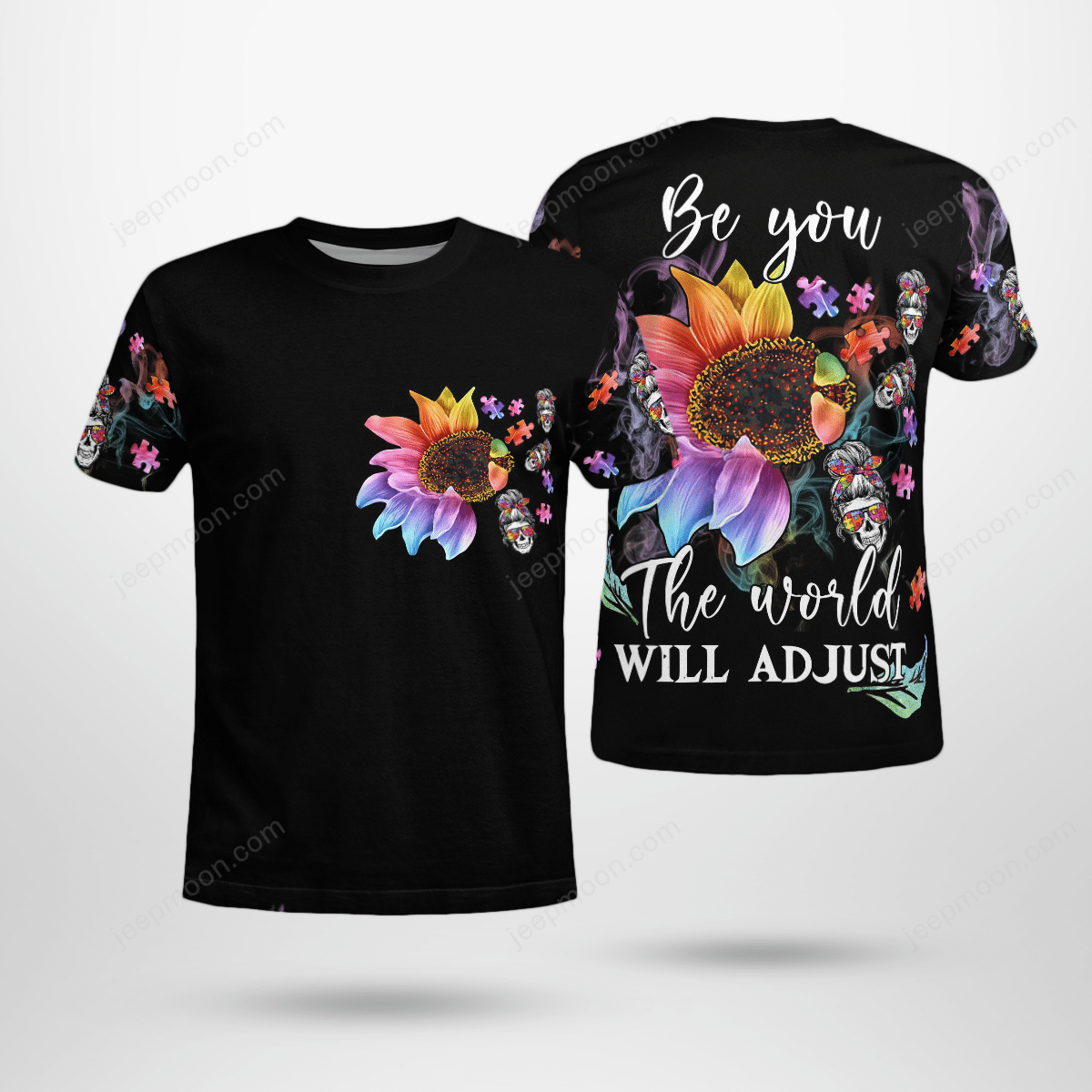 sunflower-jeep-valentine-be-you-the-world-will-adjust-t-shirt