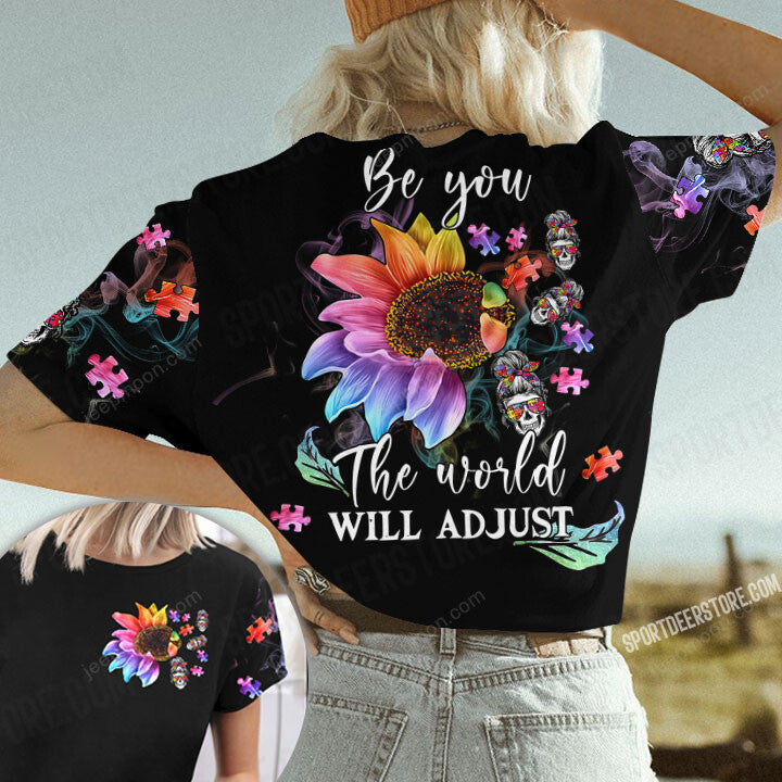 sunflower-jeep-valentine-be-you-the-world-will-adjust-t-shirt