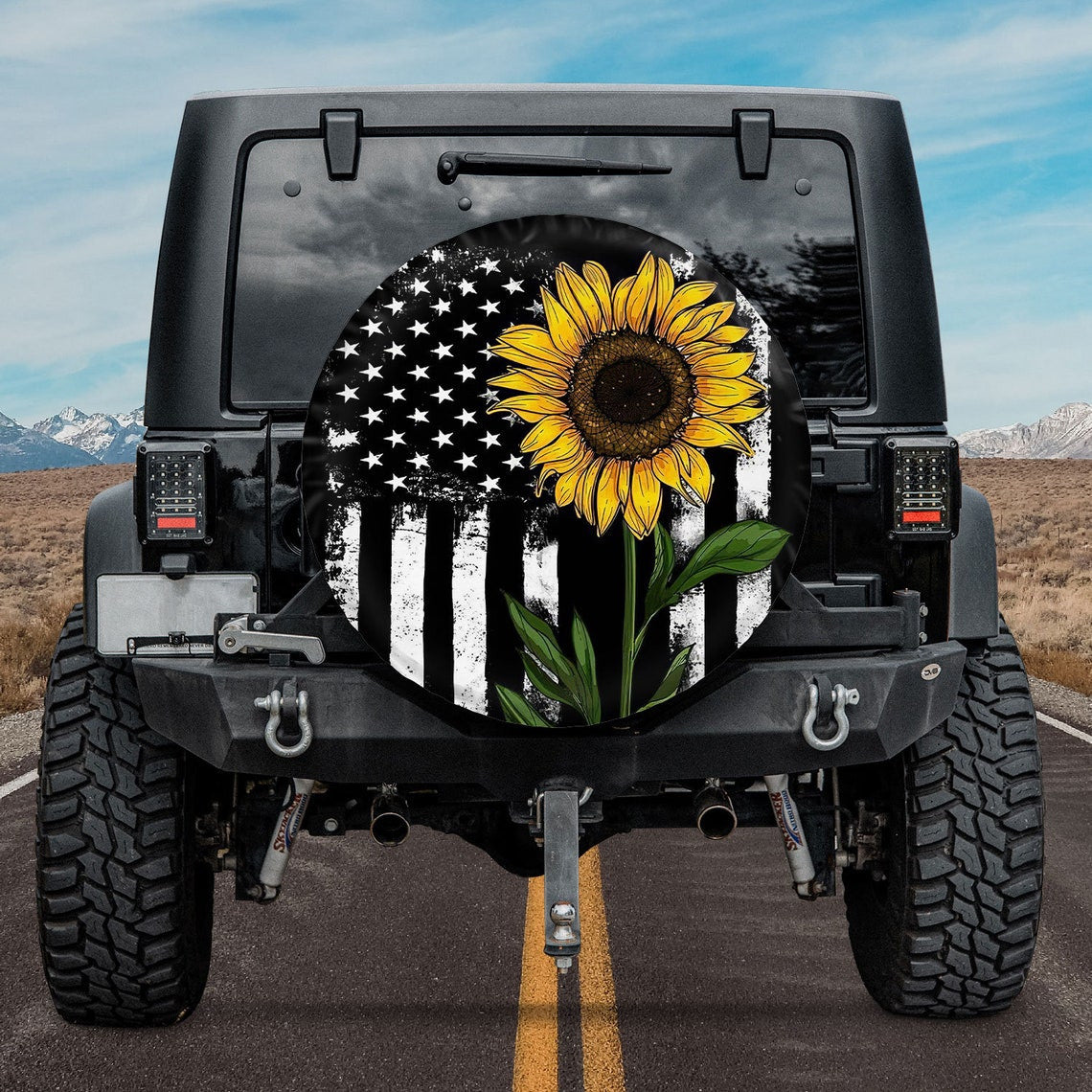 sunflower-american-flag-spare-tire-cover