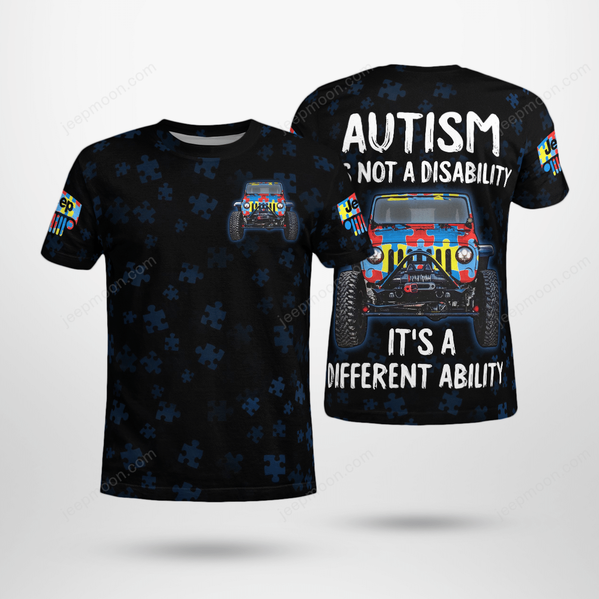 autism-is-not-a-disability-its-a-different-ability-jeep-t-shirt