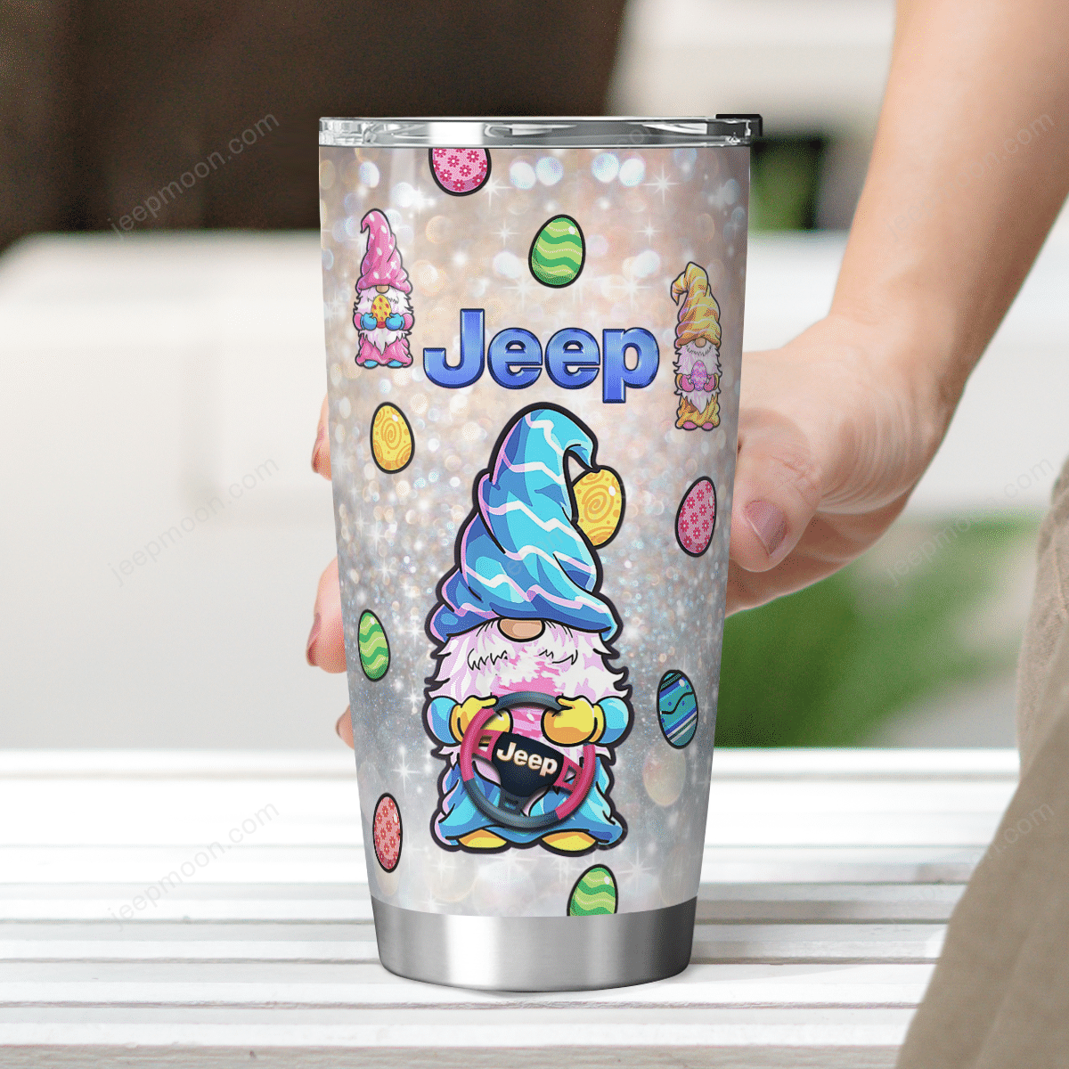 gnomies-jeeps-easter-tumbler