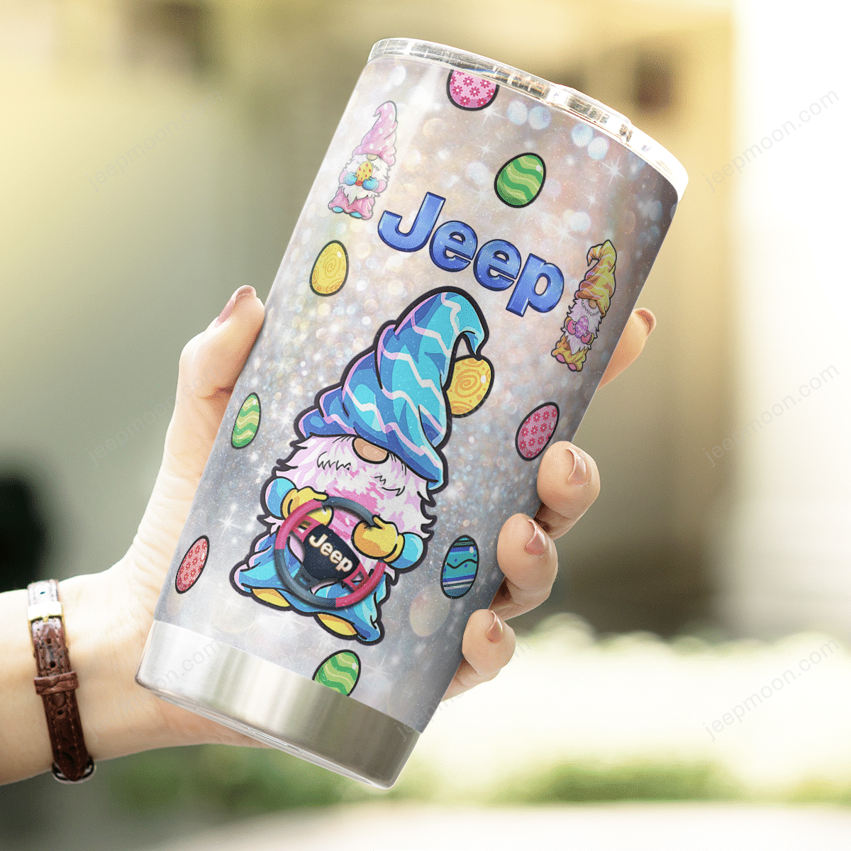 gnomies-jeeps-easter-tumbler