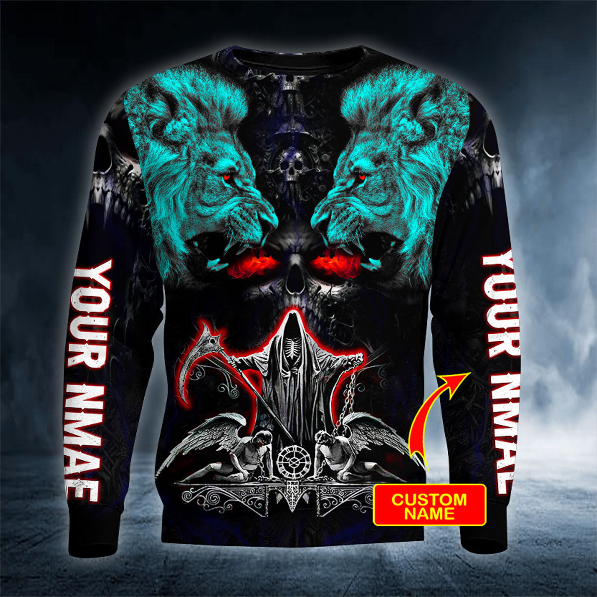 lion-combat-grim-reaper-skull-personalized-3d-printed-hoodie-60719279