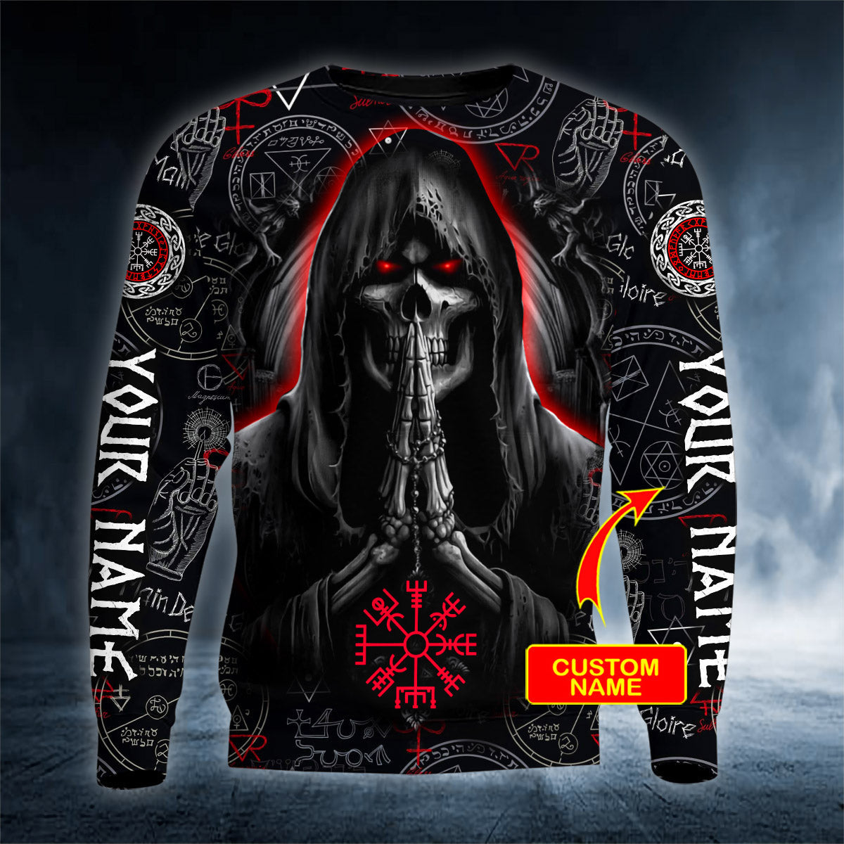 viking-pattern-grim-reaper-praying-for-the-death-skull-personalized-3d-printed-hoodie-54373216