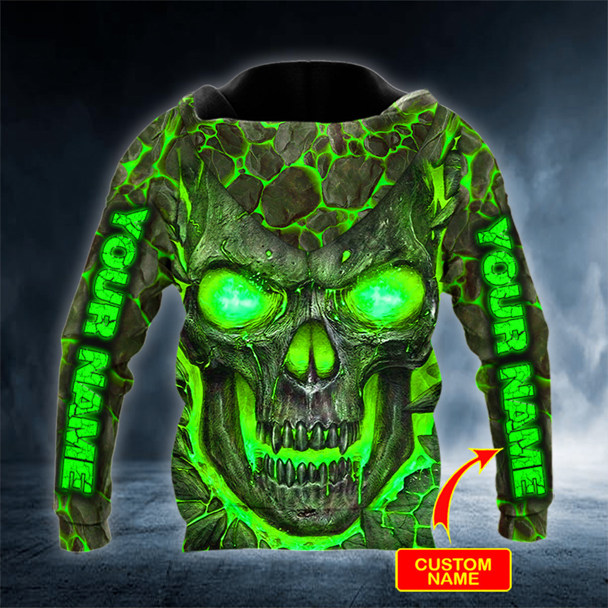 lava-blast-skull-personalized-3d-hoodies