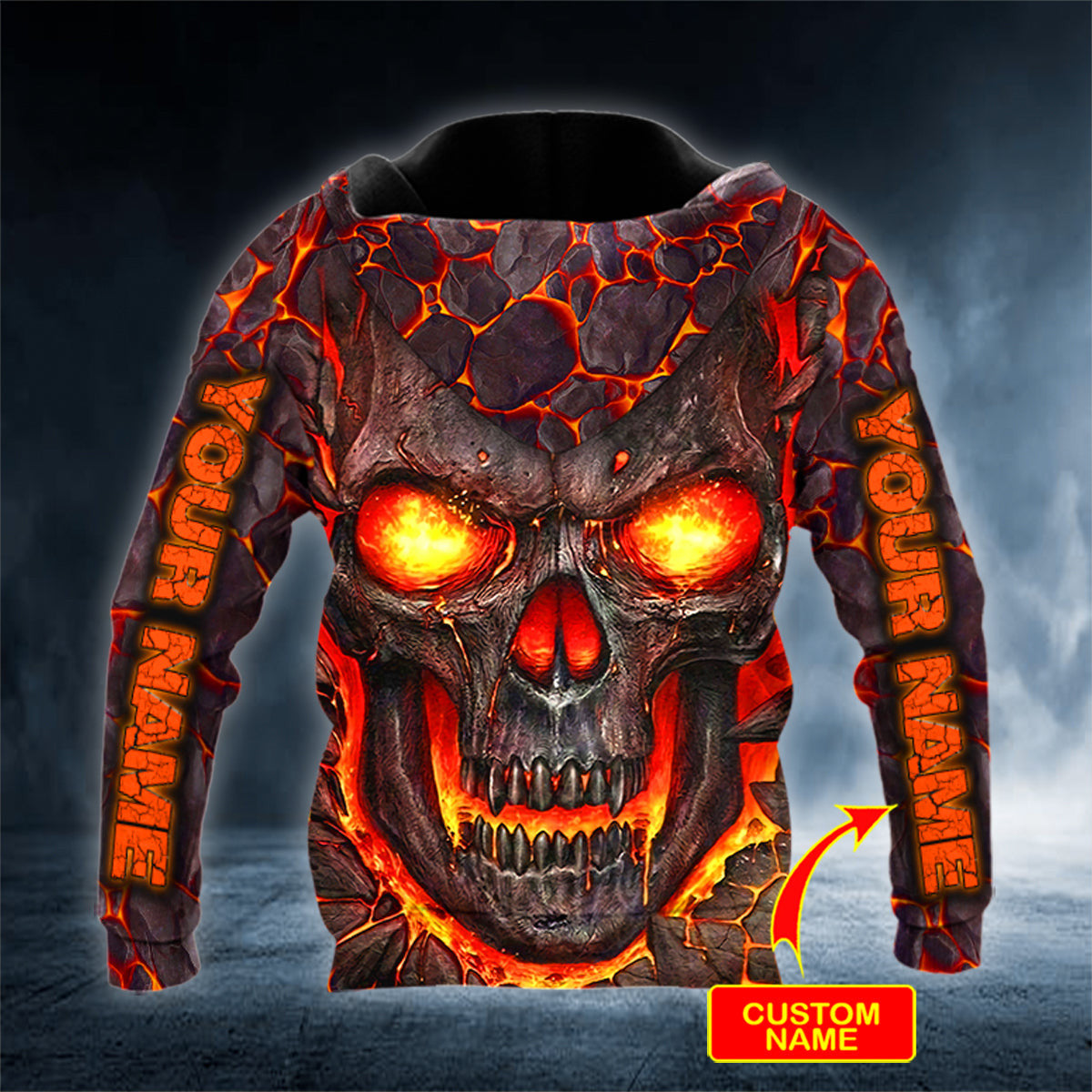 lava-blast-skull-personalized-3d-hoodies