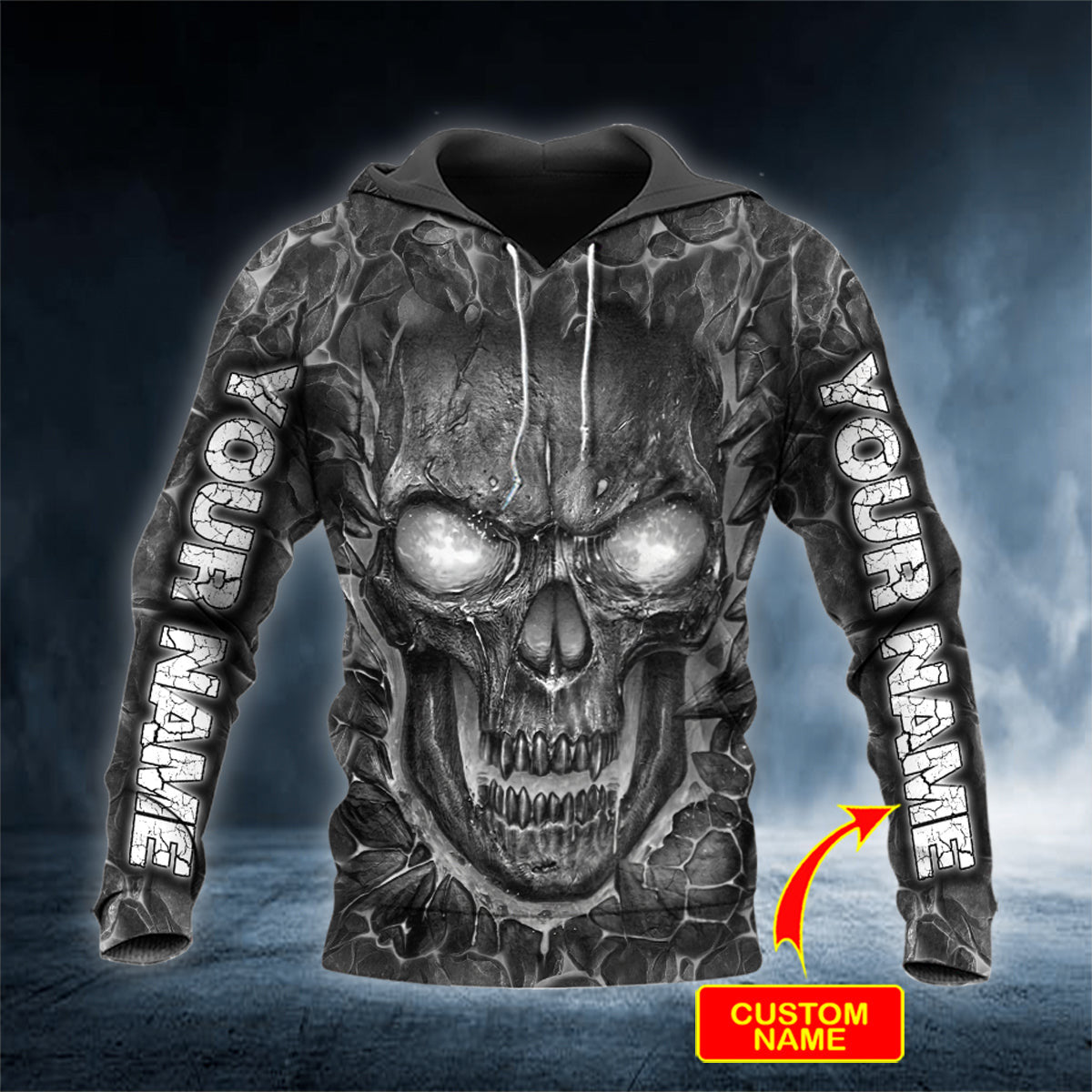 lava-blast-skull-personalized-3d-hoodies