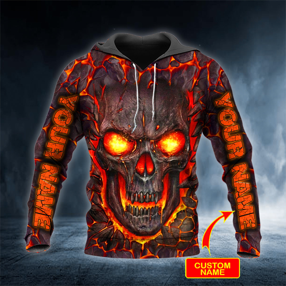 lava-blast-skull-personalized-3d-hoodies