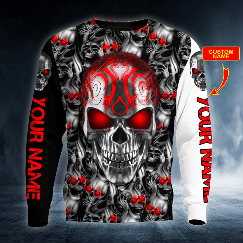 tribal-red-tattoos-with-metal-skull-personalized-3d-printed-hoodie-14686263