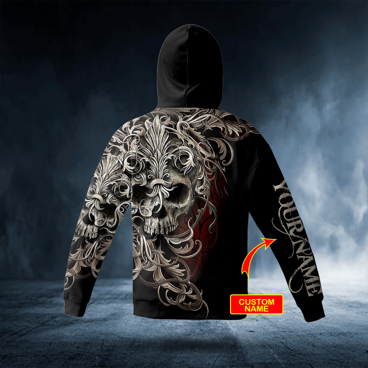 the-forgotten-man-scroll-skull-personalized-3d-printed-hoodie-79139624