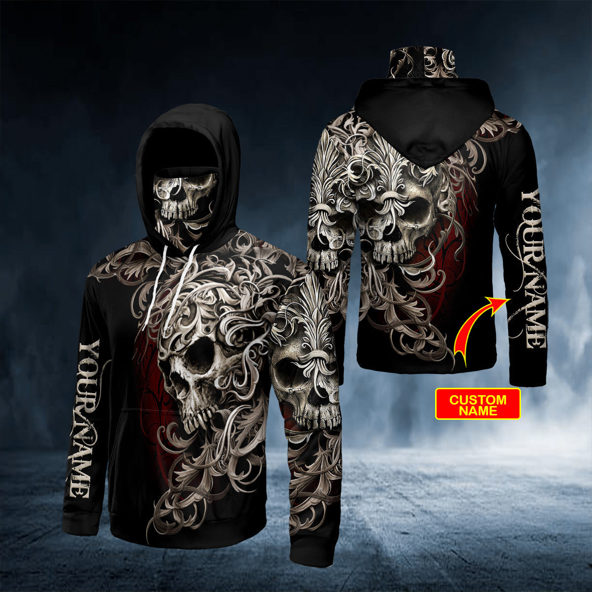 the-forgotten-man-scroll-skull-personalized-3d-printed-hoodie-79139624