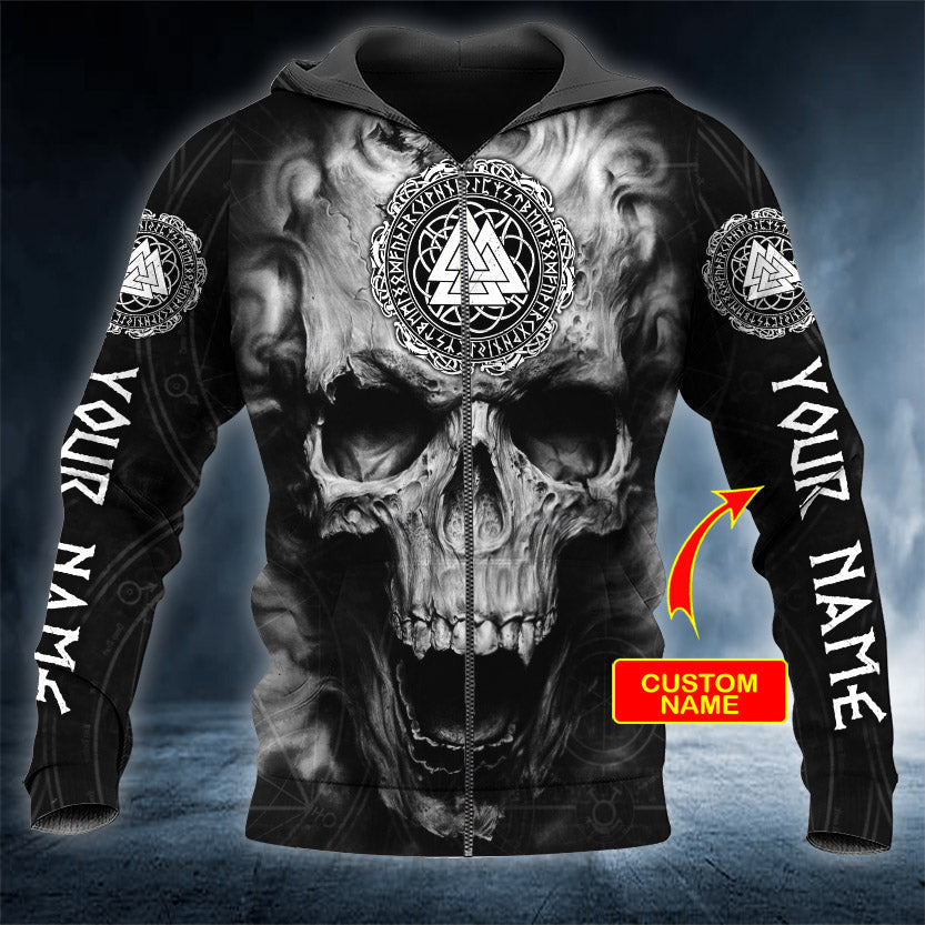 runic-compass-black-white-skull-personalized-3d-printed-hoodie-98114552