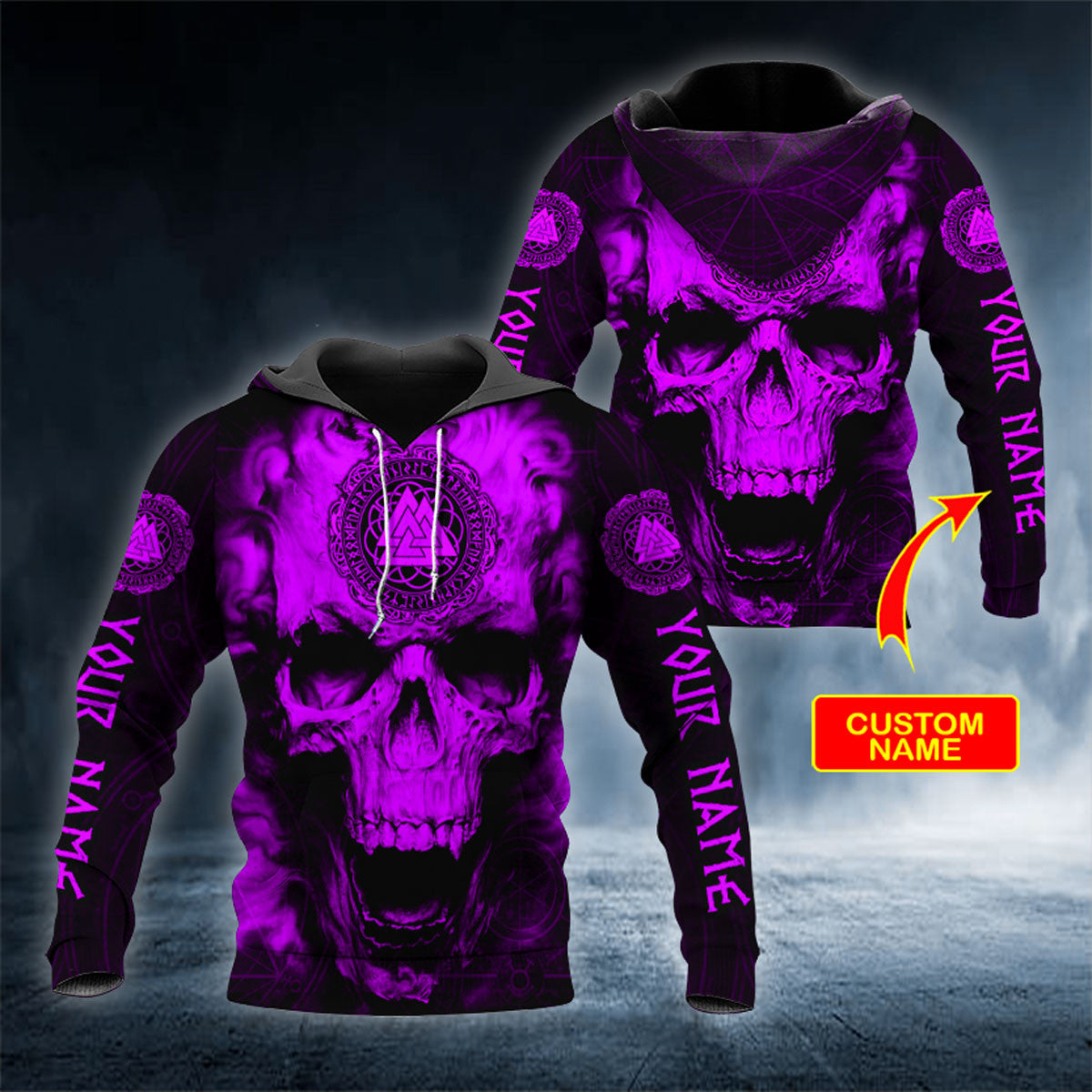 purple-valknut-viking-ghost-skull-personalized-3d-printed-hoodie-84262346