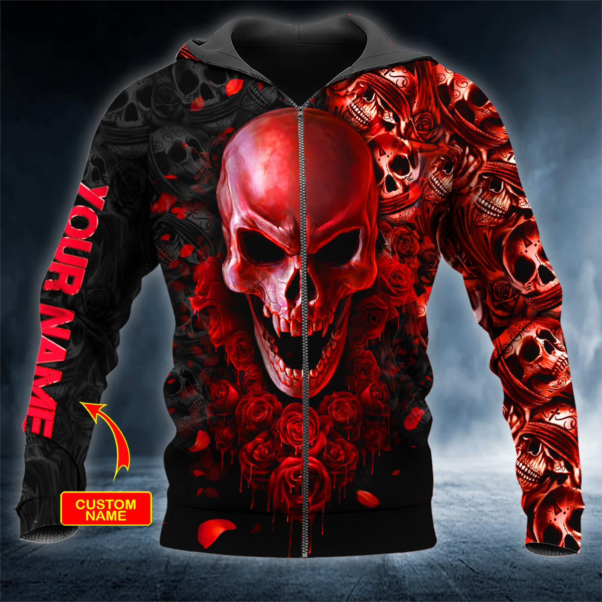 red-roses-see-hear-speak-no-evil-skull-personalized-3d-printed-hoodie-59021922