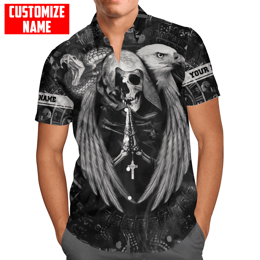 personalized-name-aztec-mexican-skull-3d-all-over-printed-unisex-black-shirts-11925528