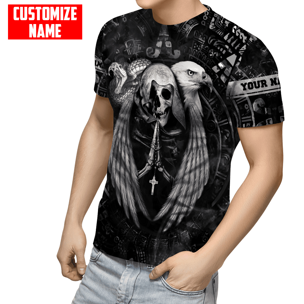 personalized-name-aztec-mexican-skull-3d-all-over-printed-unisex-black-shirts-11925528