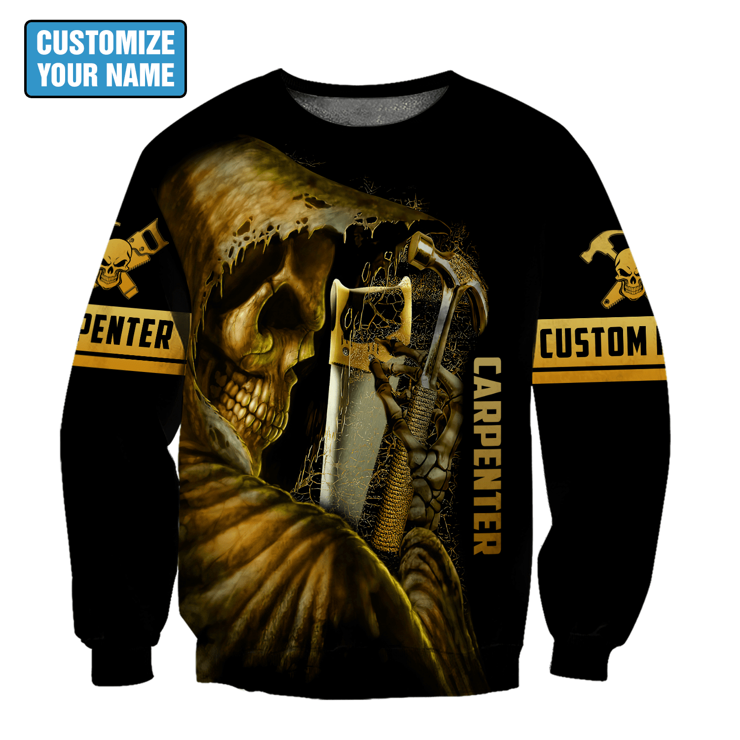 personalized-name-carpenter-all-over-hoodie-3d-golden-skull-77624171