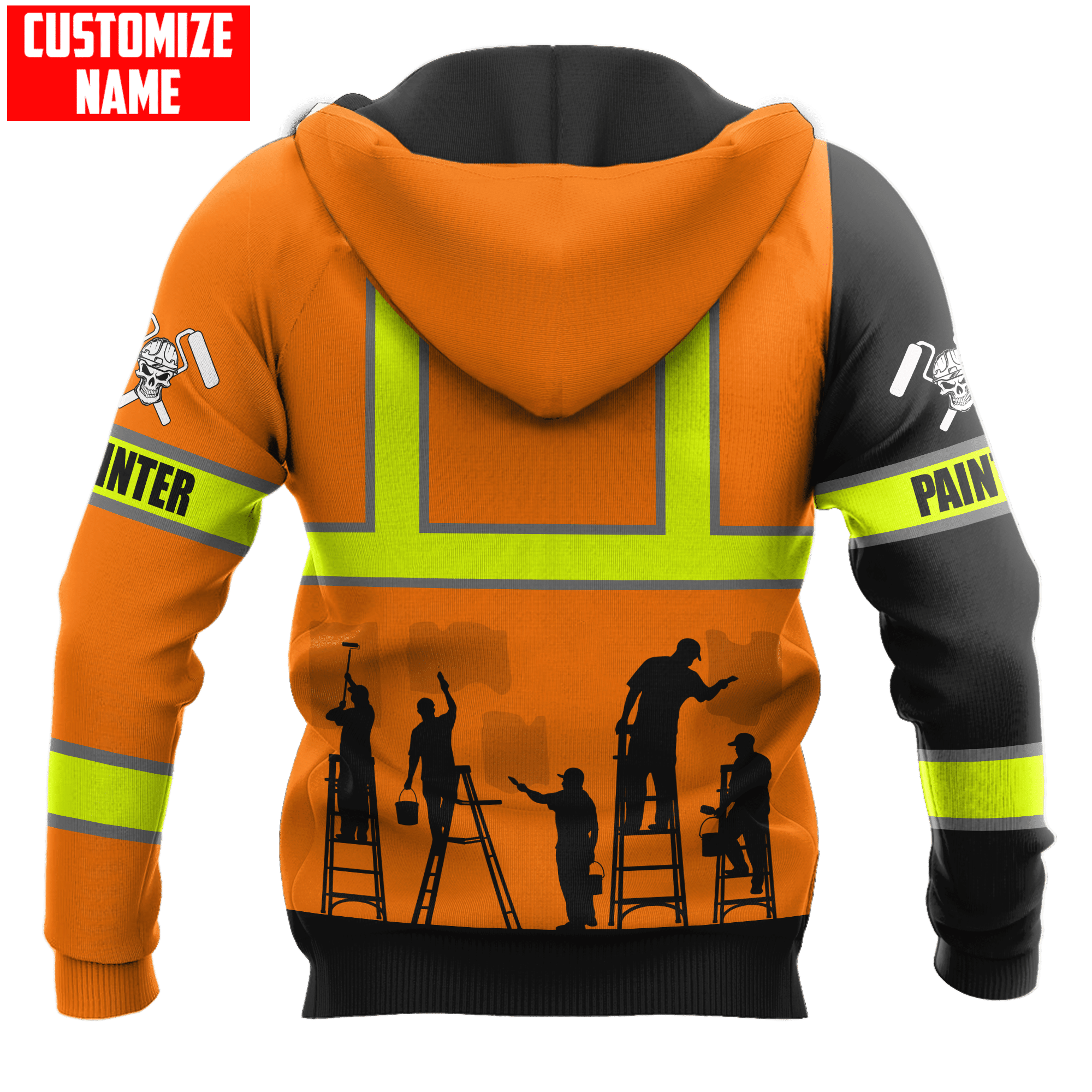 personalized-name-painter-all-over-hoodie-3d-orange-skull-40400390