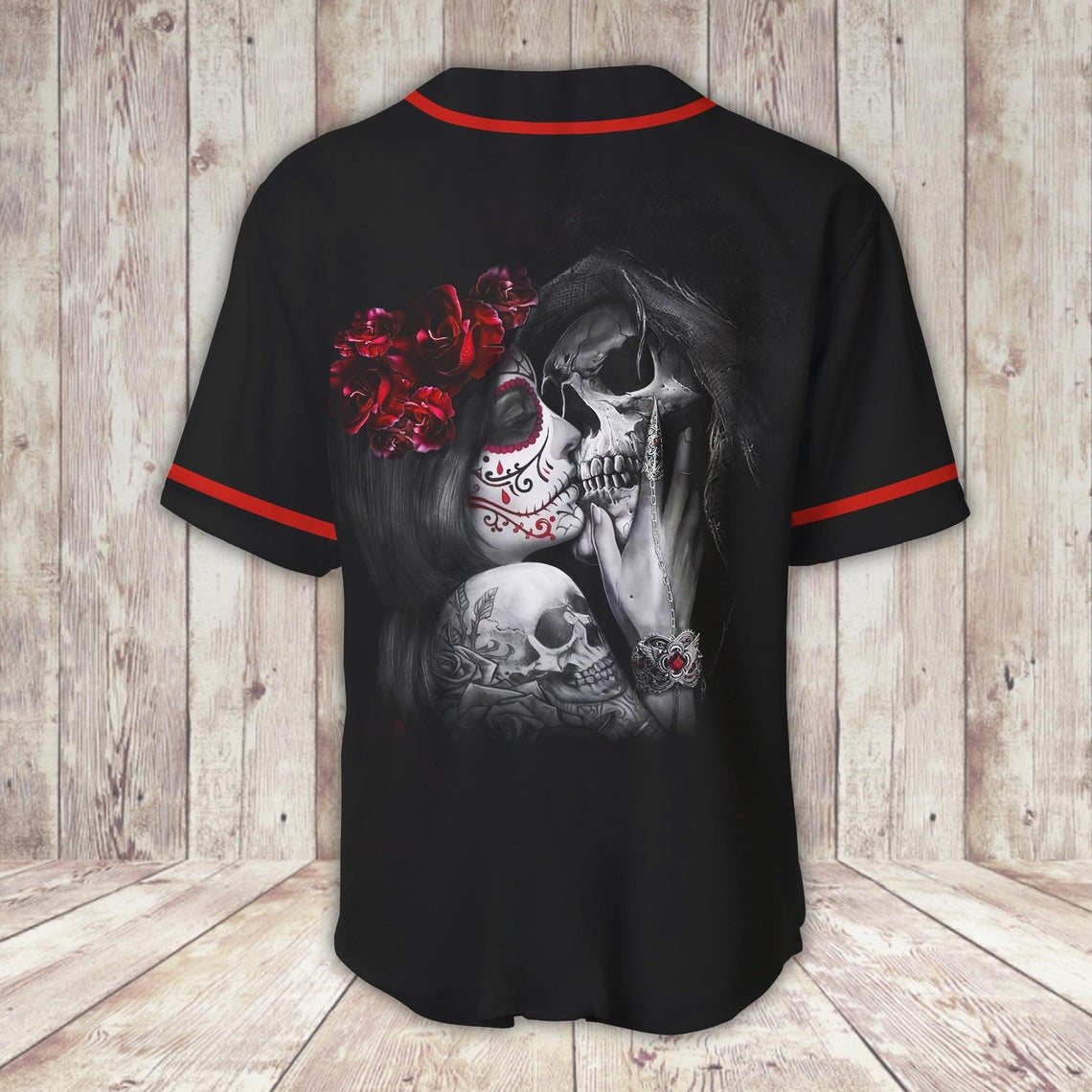 tattoo-king-and-queen-skull-couple-baseball-tee-jersey-shirt-printed-3d