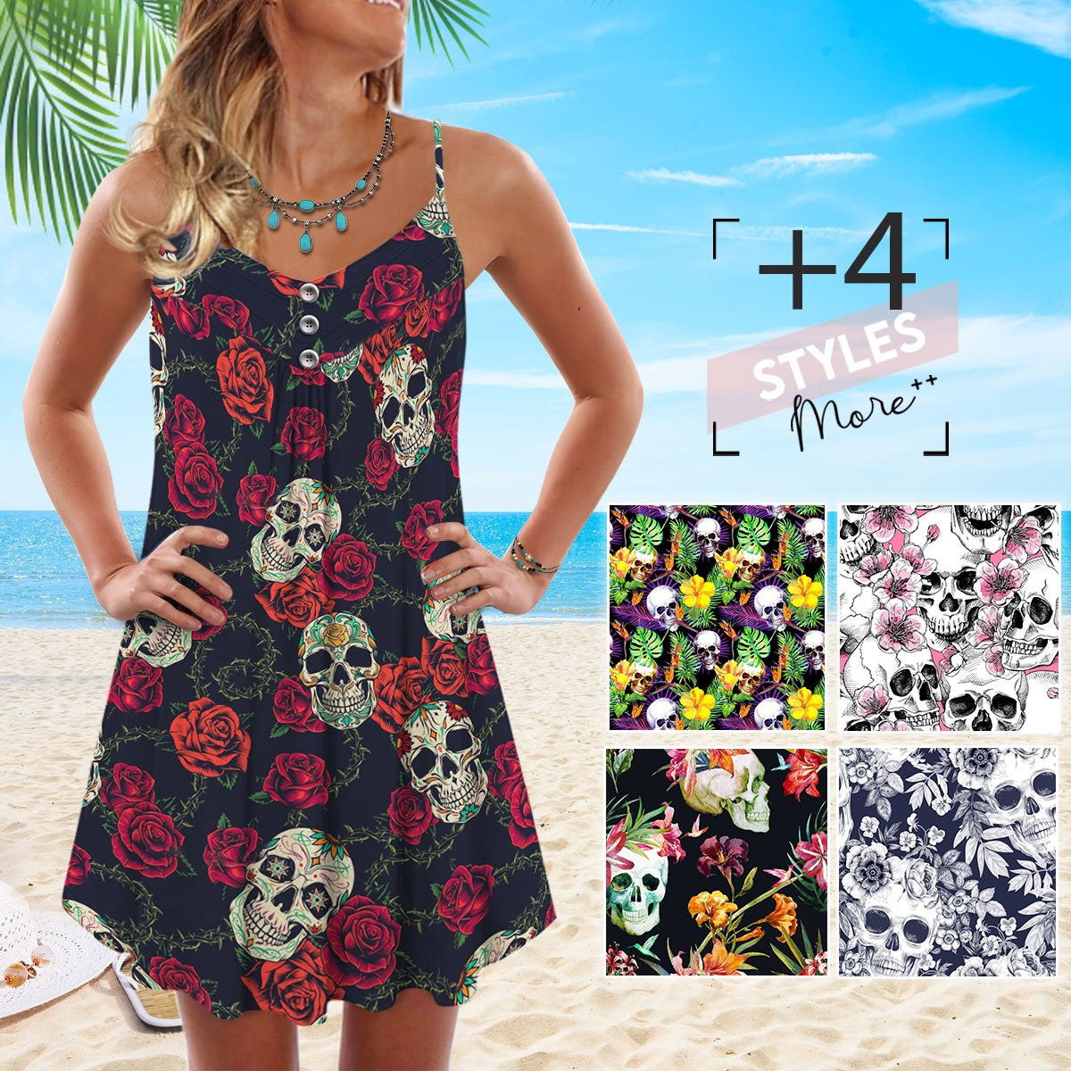 tropical-skull-pattern-sleeveless-spaghetti-strap-summer-dress-printed-3d-best-mothers-day-gifts-ideas-for-mom