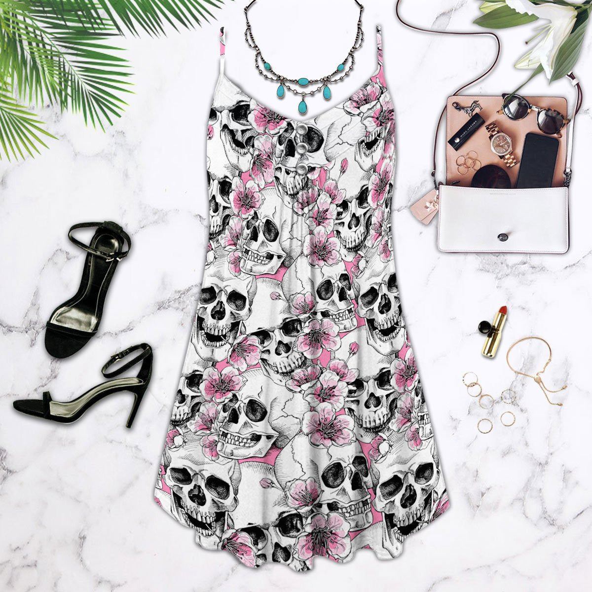 tropical-skull-pattern-sleeveless-spaghetti-strap-summer-dress-printed-3d-best-mothers-day-gifts-ideas-for-mom