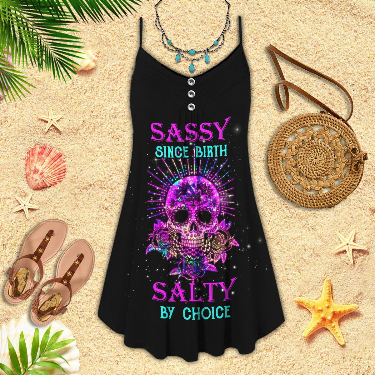 sassy-skull-sleeveless-spaghetti-strap-summer-dress-printed-3d-best-mothers-day-gifts-ideas-for-mom