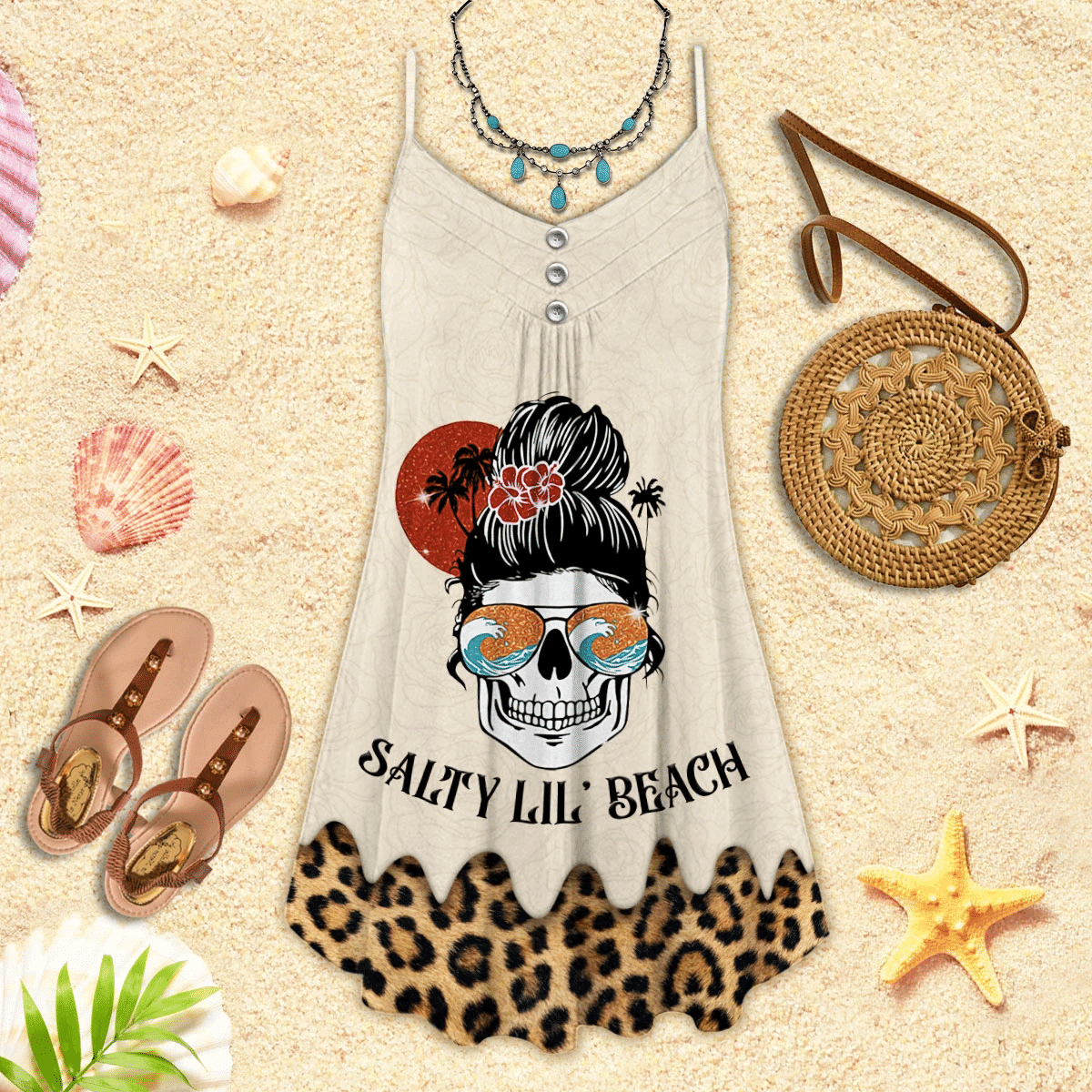 skull-beach-sleeveless-spaghetti-strap-summer-dress-printed-3d-best-mothers-day-gifts-ideas-for-mom