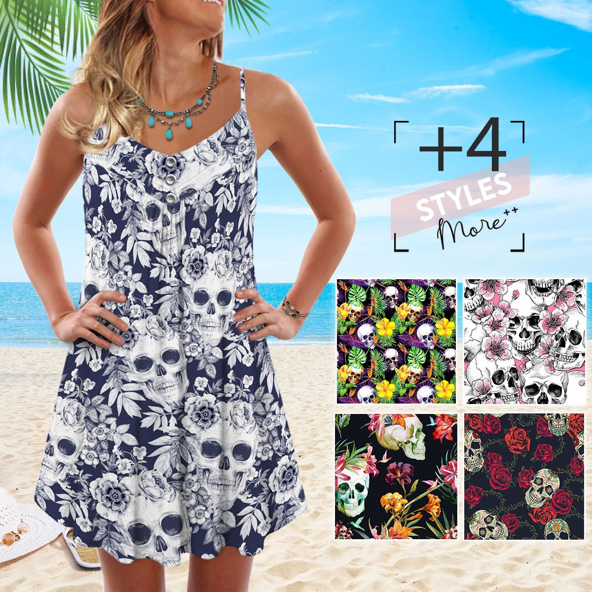 tropical-skull-pattern-sleeveless-spaghetti-strap-summer-dress-printed-3d-best-mothers-day-gifts-ideas-for-mom