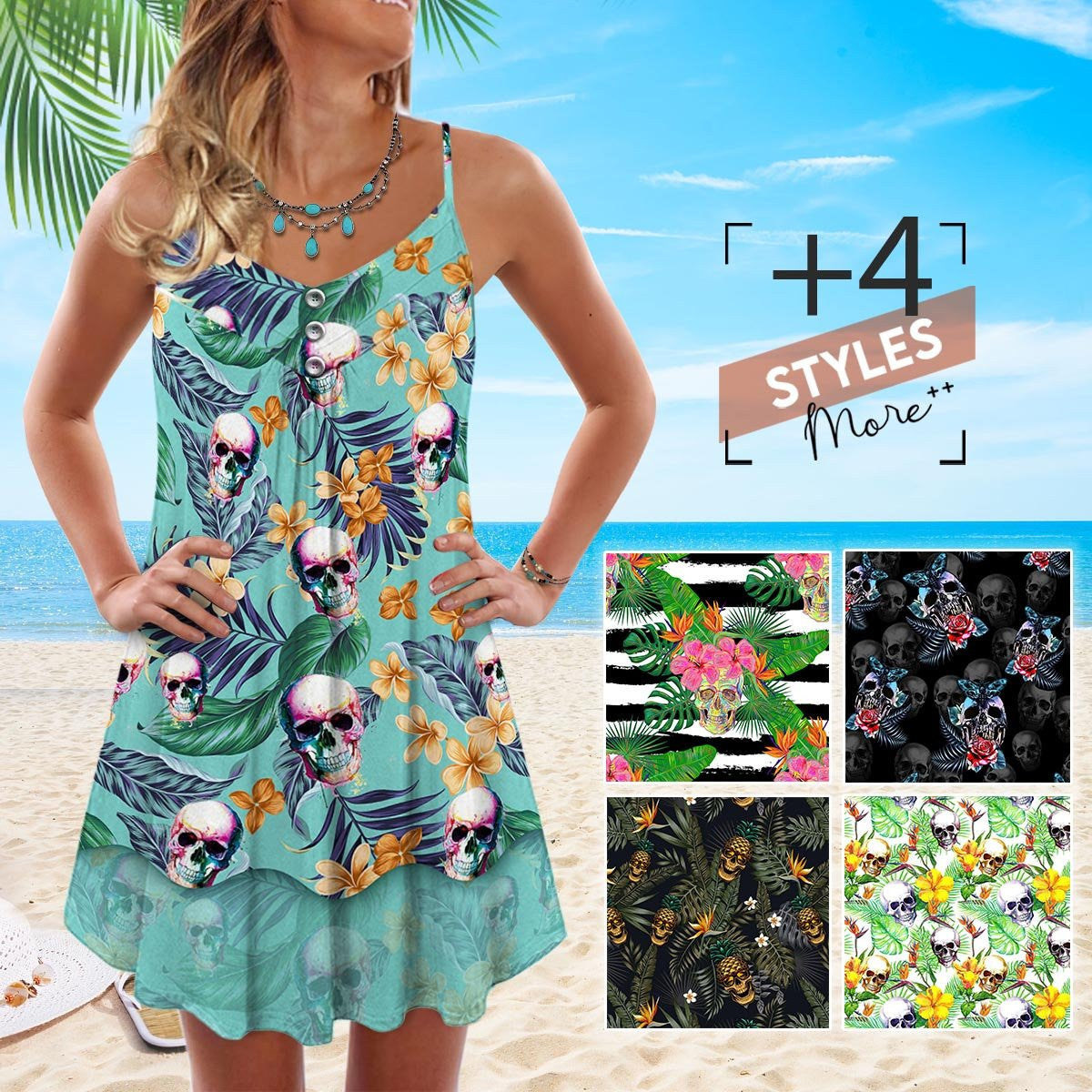 skull-tropical-pattern-sleeveless-spaghetti-strap-summer-dress-printed-3d-best-mothers-day-gifts-ideas-for-mom