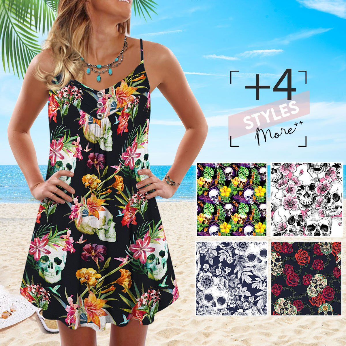 tropical-skull-pattern-sleeveless-spaghetti-strap-summer-dress-printed-3d-best-mothers-day-gifts-ideas-for-mom