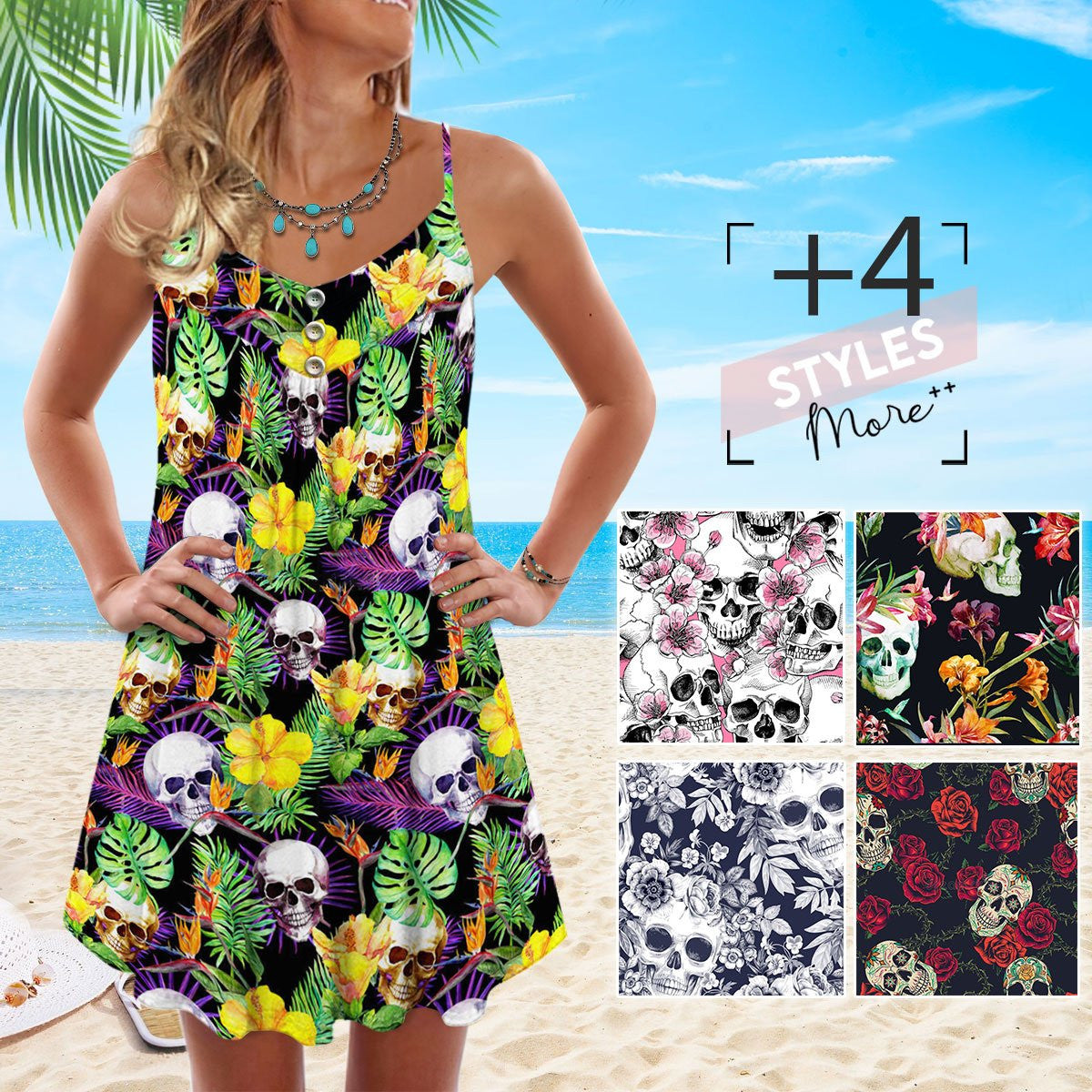 tropical-skull-pattern-sleeveless-spaghetti-strap-summer-dress-printed-3d-best-mothers-day-gifts-ideas-for-mom