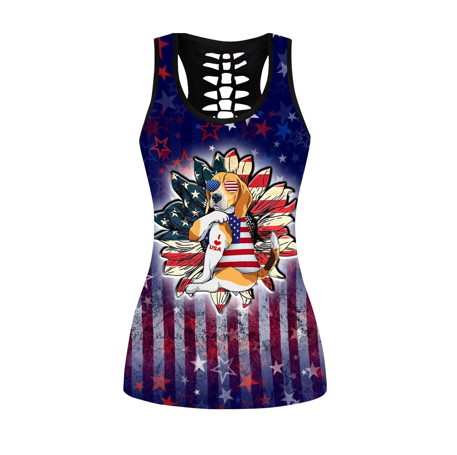 american-dog-personalize-combo-hollow-tank-top-legging-set-printed-3d-sport-yoga-fitness-gym-women