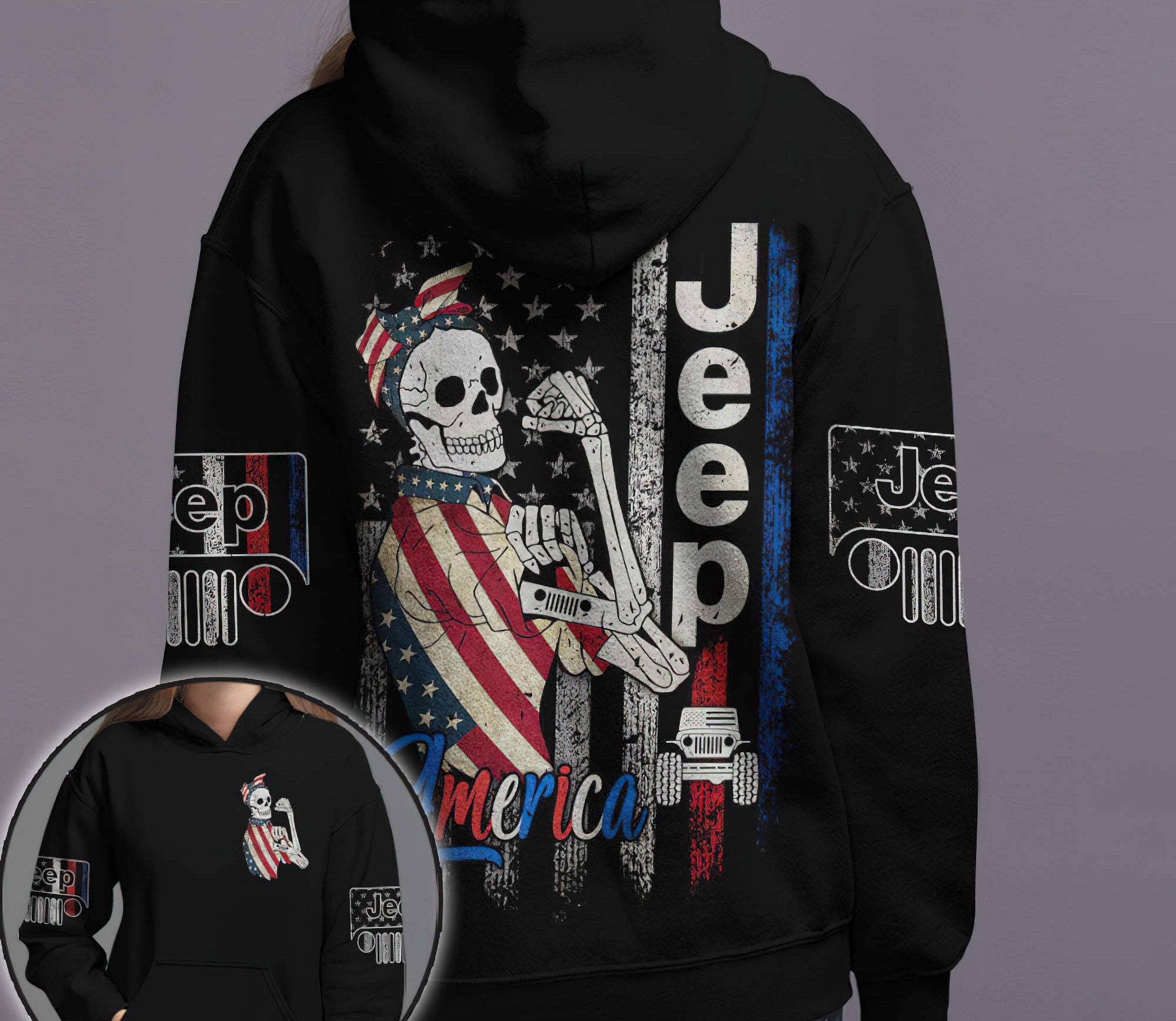 jeep-strong-women-skeleton-hoodie