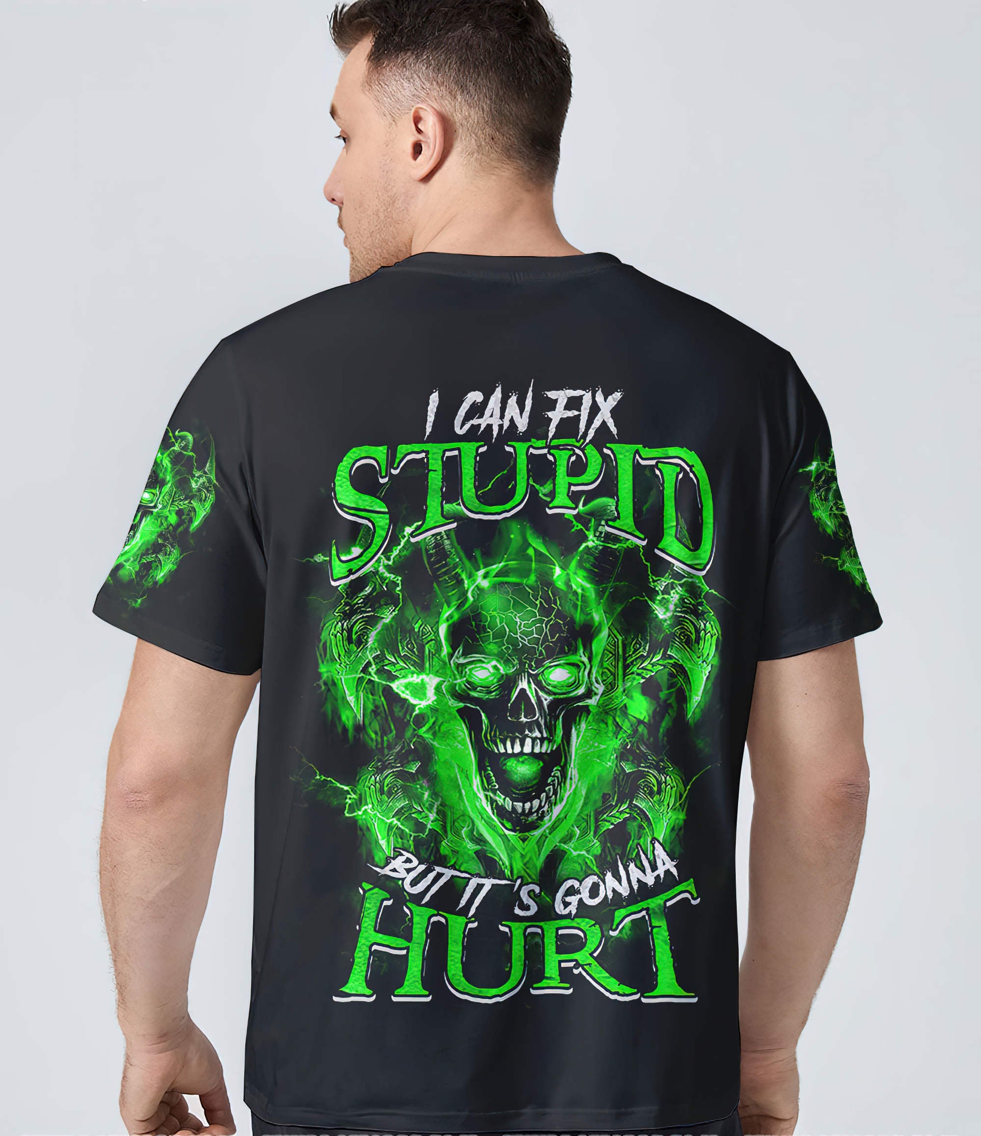 i-can-fix-stupid-demons-green-skull-all-over-print-t-shirt