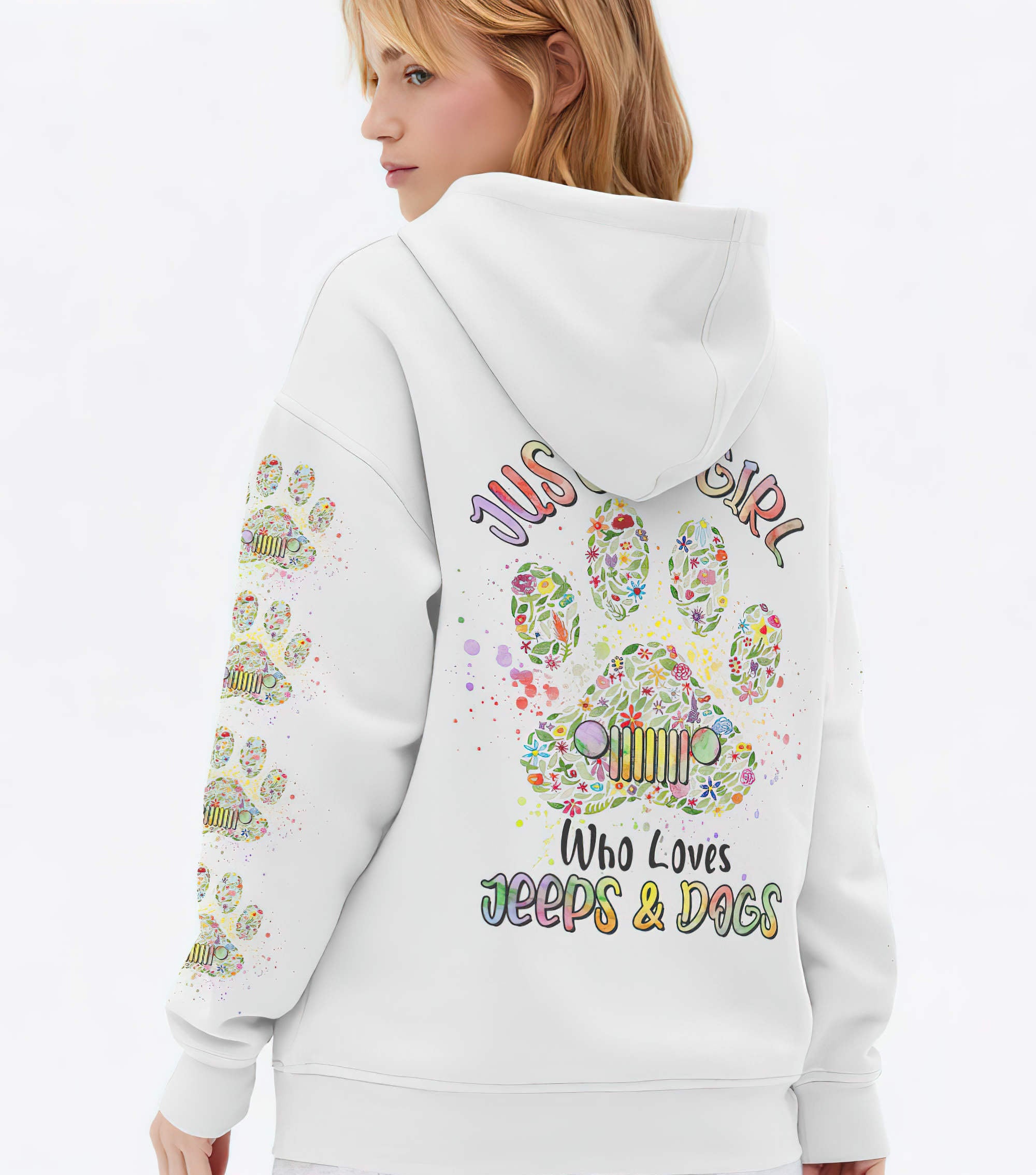 just-a-girl-who-loves-jeeps-and-dogs-floral-hoodie